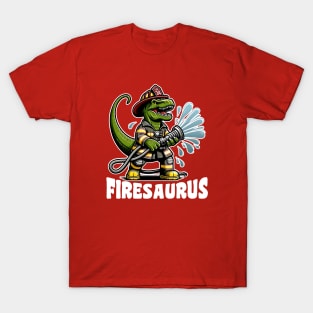 Firesaurus Dinosaur Firefighter T-Shirt